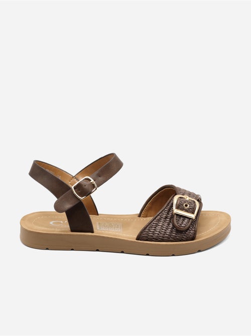 Sandalias planas con hebilla - Kiabi Sandalias planas con hebilla - Kiabi