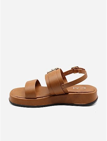 Sandalias planas con plataforma