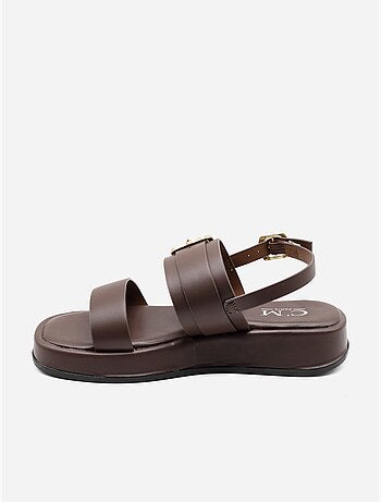 Sandalias planas con plataforma