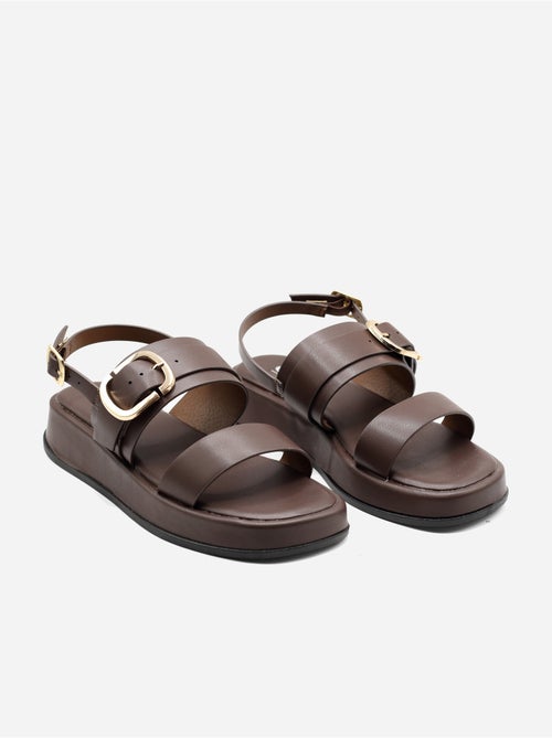 Sandalias planas con plataforma - Kiabi Sandalias planas con plataforma - Kiabi