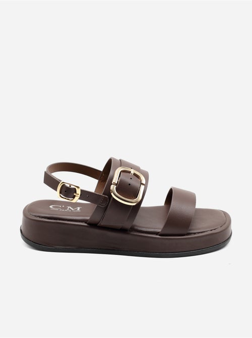 Sandalias planas con plataforma - Kiabi Sandalias planas con plataforma - Kiabi