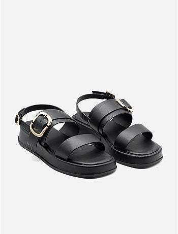 Sandalias planas con plataforma