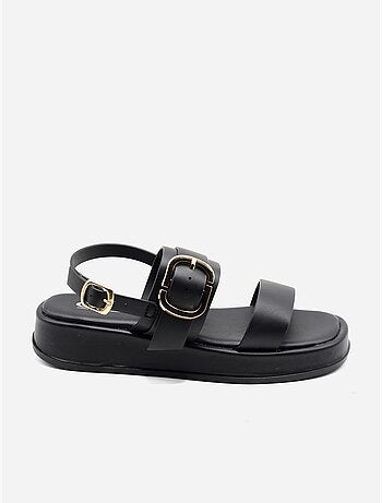 Sandalias planas con plataforma