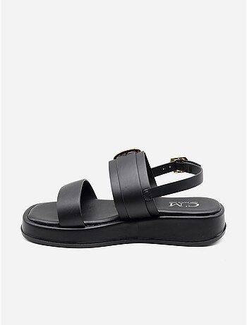 Sandalias planas con plataforma