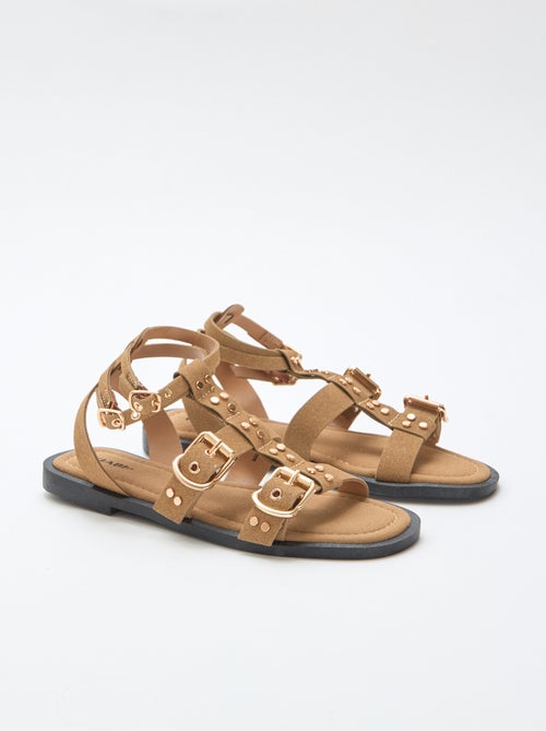 Sandalias planas con tiras - Kiabi