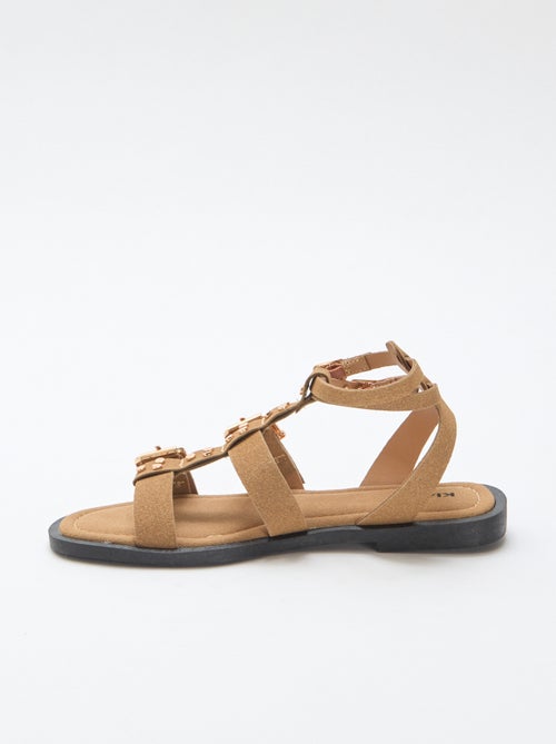 Sandalias planas con tiras - Kiabi