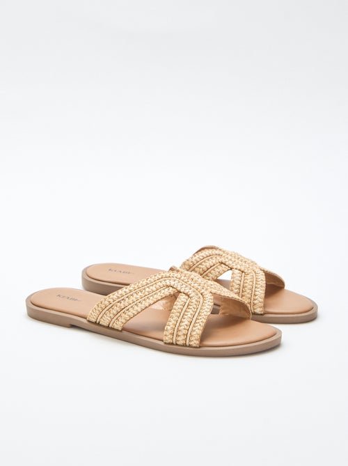 Sandalias planas con tiras cruzadas - Kiabi