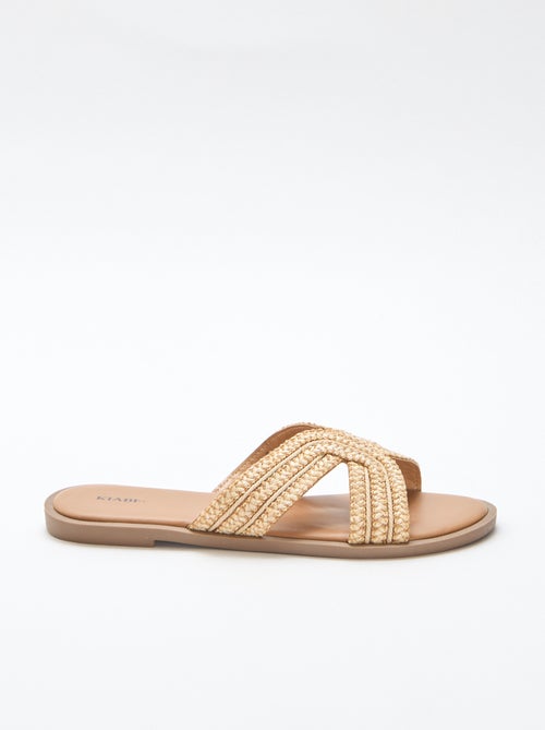 Sandalias planas con tiras cruzadas - Kiabi