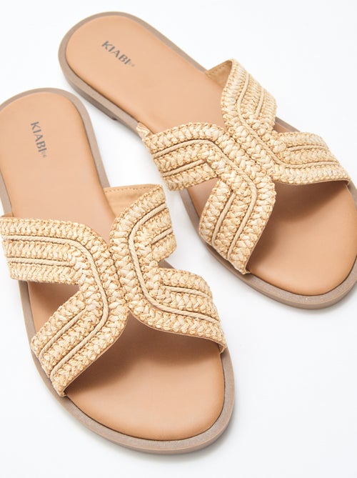 Sandalias planas con tiras cruzadas - Kiabi