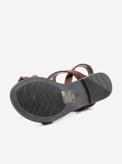 Sandalias planas con tiras cruzadas - Kiabi Sandalias planas con tiras cruzadas - Kiabi