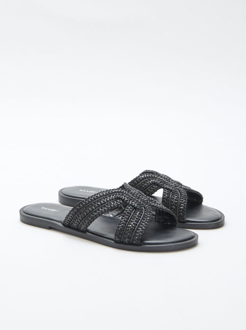 Sandalias planas con tiras cruzadas - Kiabi