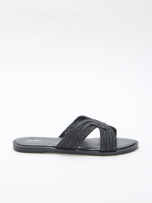 Sandalias planas con tiras cruzadas - Kiabi