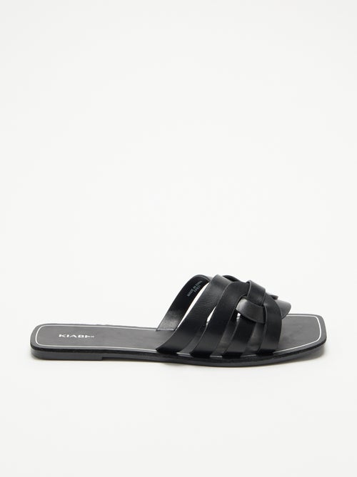 Sandalias planas con tiras cruzadas - Kiabi Sandalias planas con tiras cruzadas - Kiabi