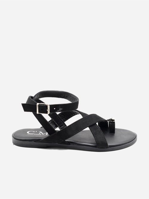 Sandalias planas con tiras cruzadas - Kiabi Sandalias planas con tiras cruzadas - Kiabi