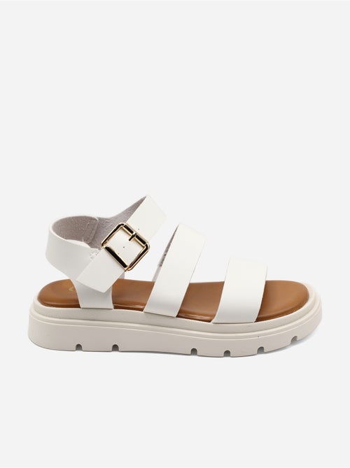 Sandalias planas con tiras múltiples - Kiabi Sandalias planas con tiras múltiples - Kiabi