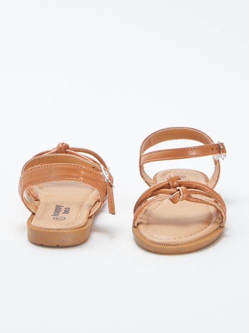 Sandalias planas con tiras trenzadas - Kiabi
