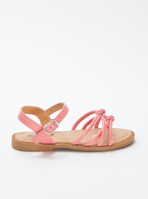 Sandalias planas con tiras trenzadas - Kiabi