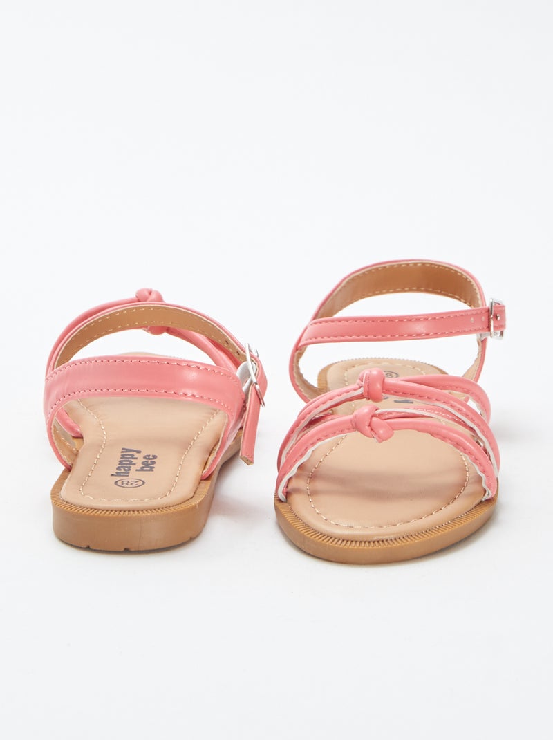 Sandalias planas con tiras trenzadas ROSA - Kiabi