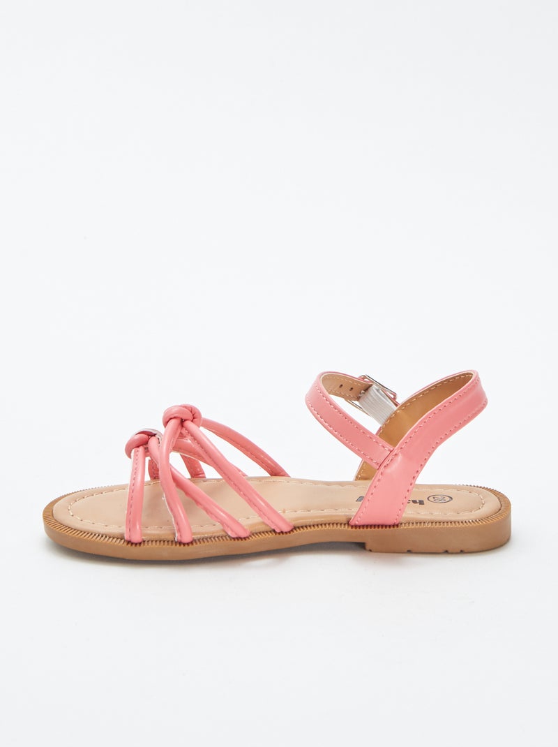 Sandalias planas con tiras trenzadas ROSA - Kiabi