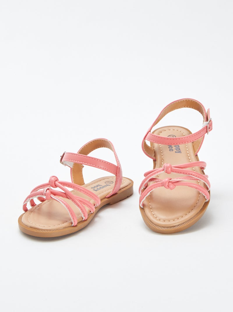 Sandalias planas con tiras trenzadas ROSA - Kiabi