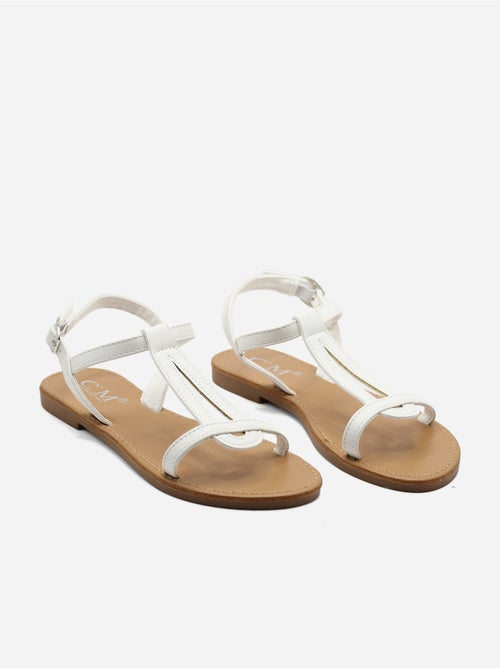 Sandalias planas con tiras y hebilla - Kiabi Sandalias planas con tiras y hebilla - Kiabi