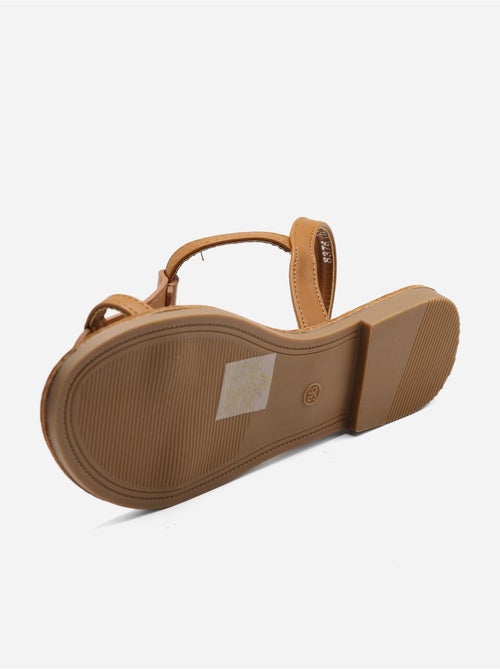 Sandalias planas con tiras y hebilla - Kiabi Sandalias planas con tiras y hebilla - Kiabi