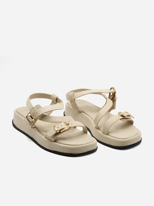 Sandalias planas correa cruzada - Kiabi