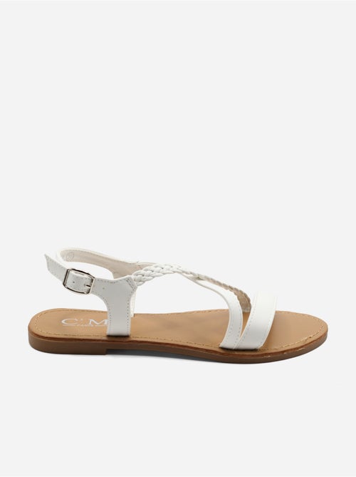 Sandalias planas correa cruzada - Kiabi Sandalias planas correa cruzada - Kiabi