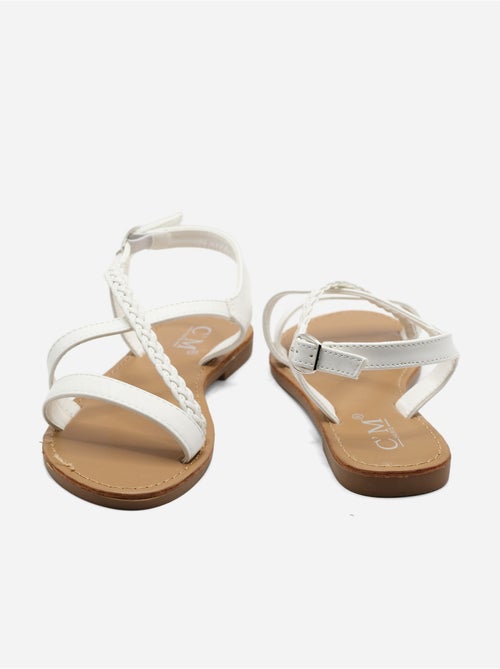 Sandalias planas correa cruzada - Kiabi Sandalias planas correa cruzada - Kiabi