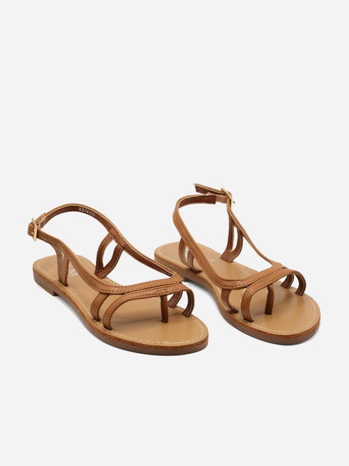 Sandalias planas correa cruzada - Kiabi