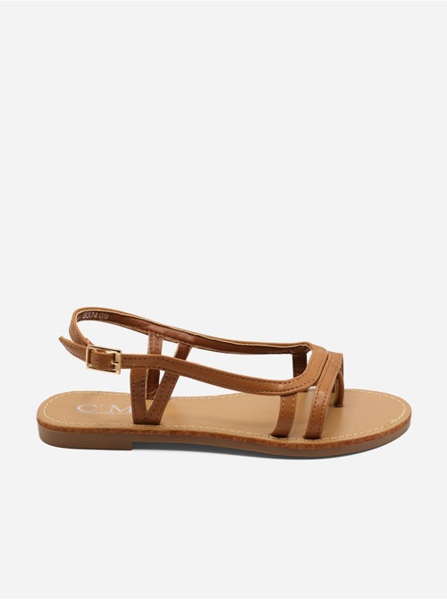 Sandalias planas correa cruzada - Kiabi