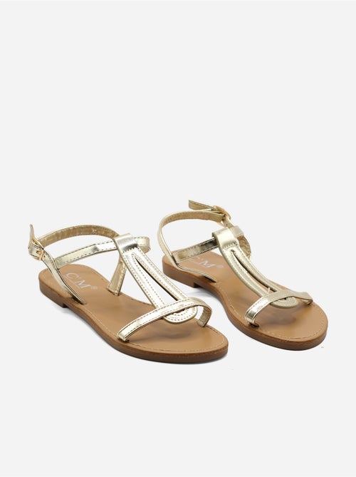 Sandalias planas correa cruzada - Kiabi Sandalias planas correa cruzada - Kiabi
