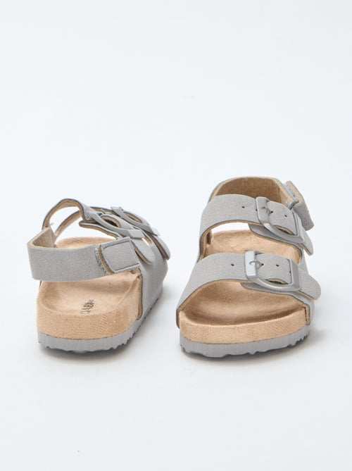 Sandalias planas de ante - Kiabi