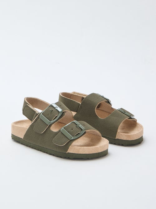 Sandalias planas de ante sintético - Kiabi