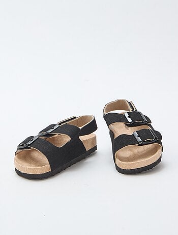 Sandalias planas de ante