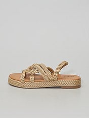 Sandalias esparto mujer con descuentos | Kiabi