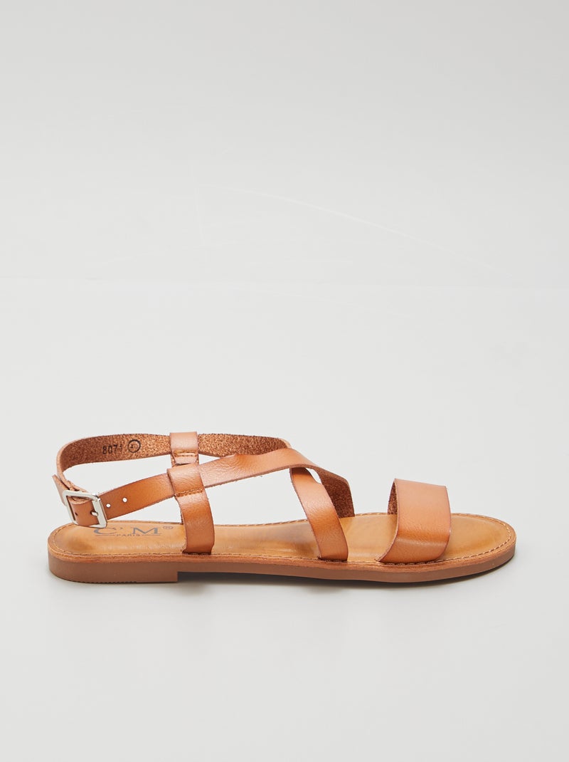 Sandalias planas NARANJA - Kiabi