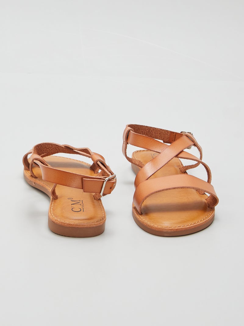 Sandalias planas NARANJA - Kiabi