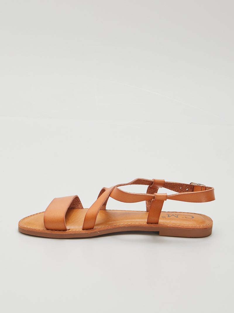 Sandalias planas NARANJA - Kiabi