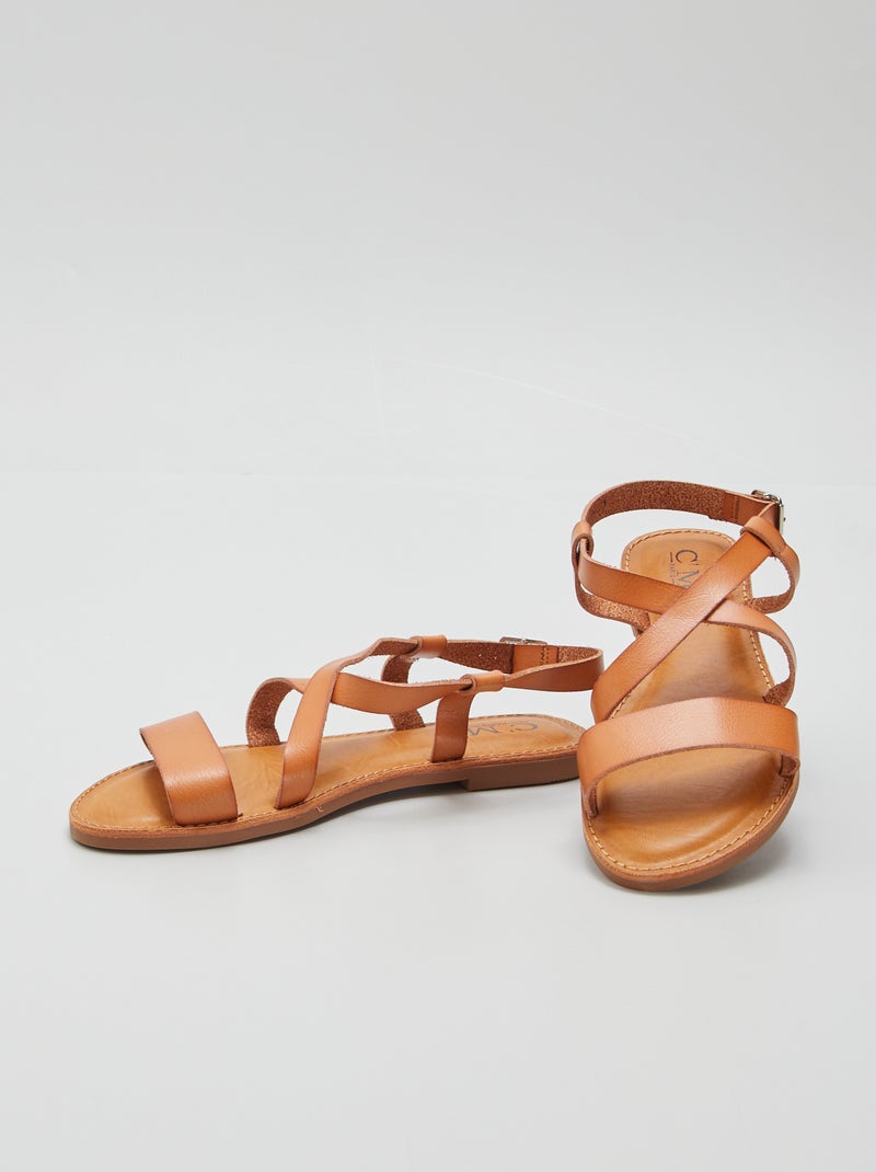 Sandalias planas NARANJA - Kiabi