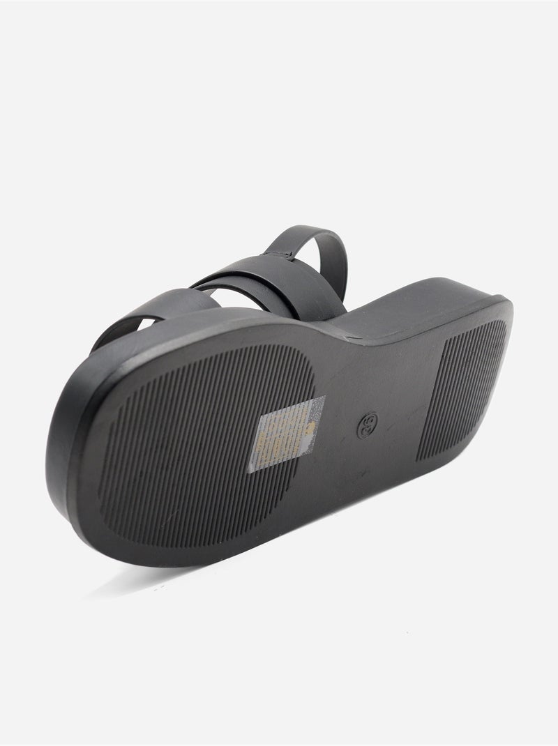 Sandalias planas para ponerse - C M Negro - Kiabi