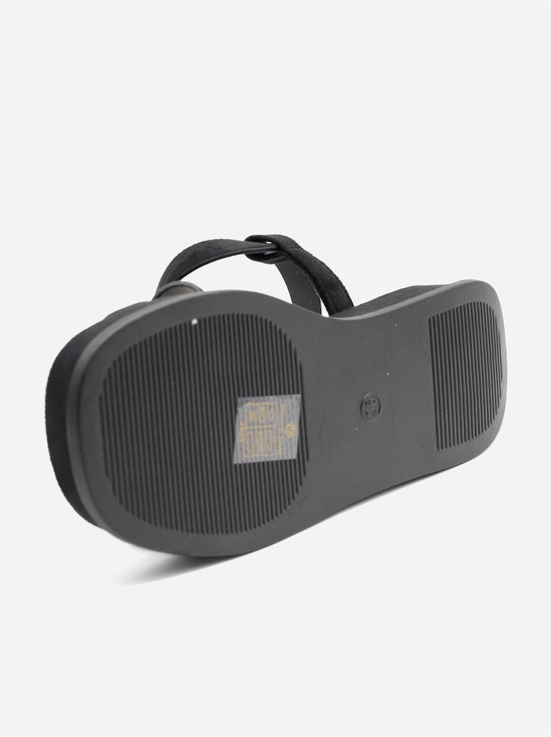 Sandalias planas para ponerse - C M Negro - Kiabi