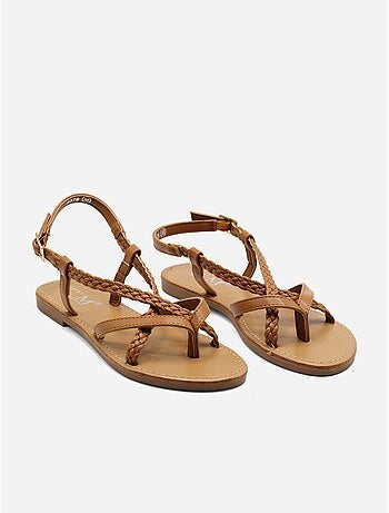 Sandalias planas trenzadas