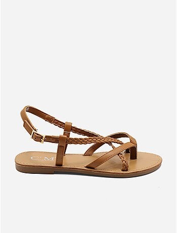 Sandalias planas trenzadas