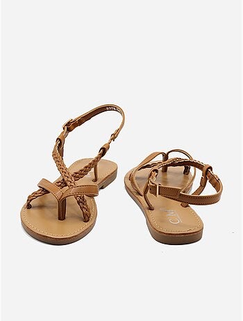Sandalias planas trenzadas