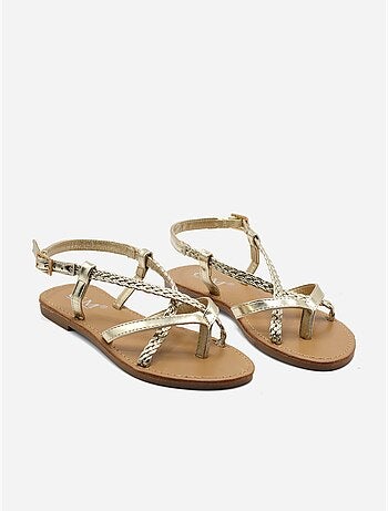 Sandalias planas trenzadas