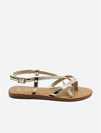 Sandalias planas trenzadas