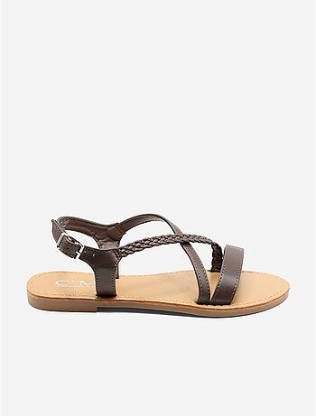 Sandalias planas trenzadas