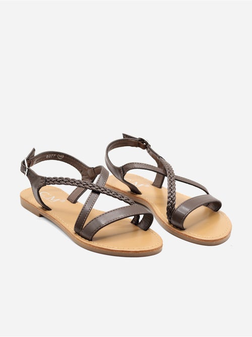Sandalias planas trenzadas - Kiabi Sandalias planas trenzadas - Kiabi
