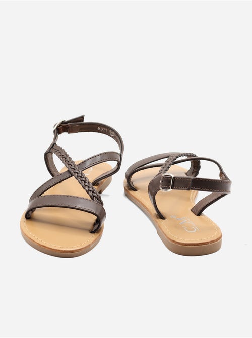 Sandalias planas trenzadas - Kiabi Sandalias planas trenzadas - Kiabi